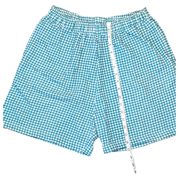 Newport News Teal And White Shorts Unisex - Picture 2 of 5